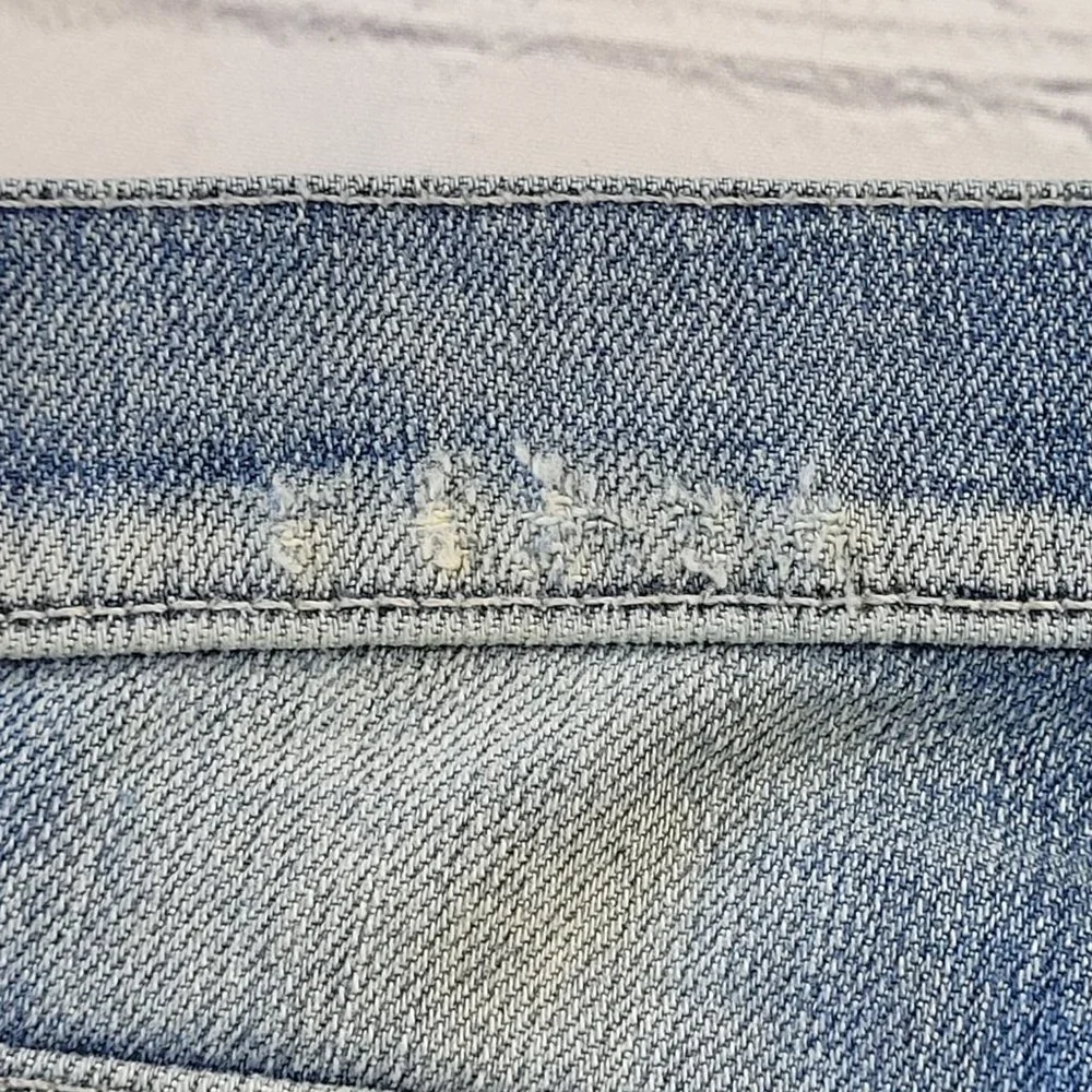 7 for all mankind woman’s blue the slim cigarette jeans size 27 - Picture 13 of 14